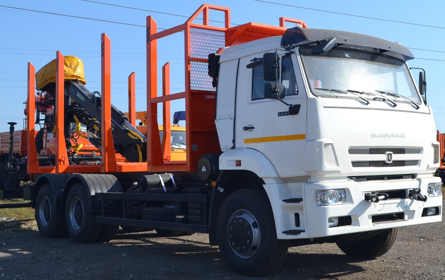 Сортиментовоз КАМАЗ 6520 с КМУ Велмаш ВМ10-74