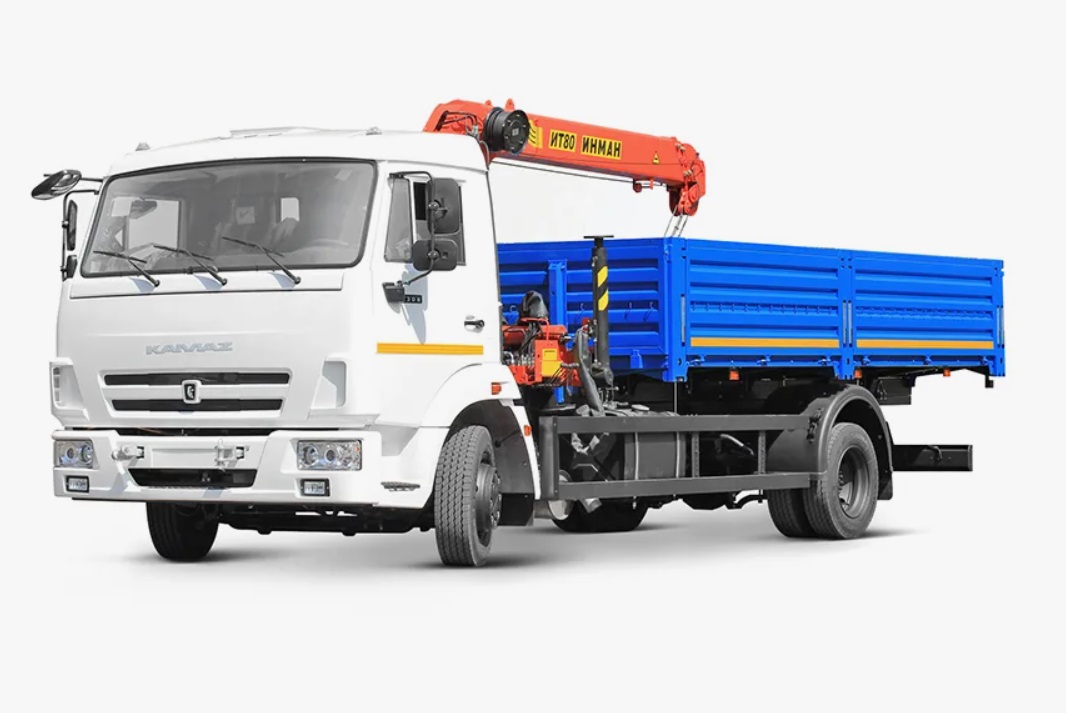 Бортовой автомобиль КАМАЗ 4308 с КМУ Kanglim KS 1256 Gll