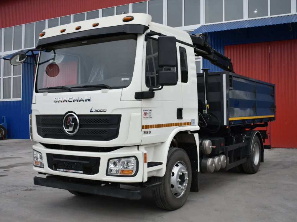 Бортовой автомобиль Shacman X3000 с КМУ Уммаш 806Т